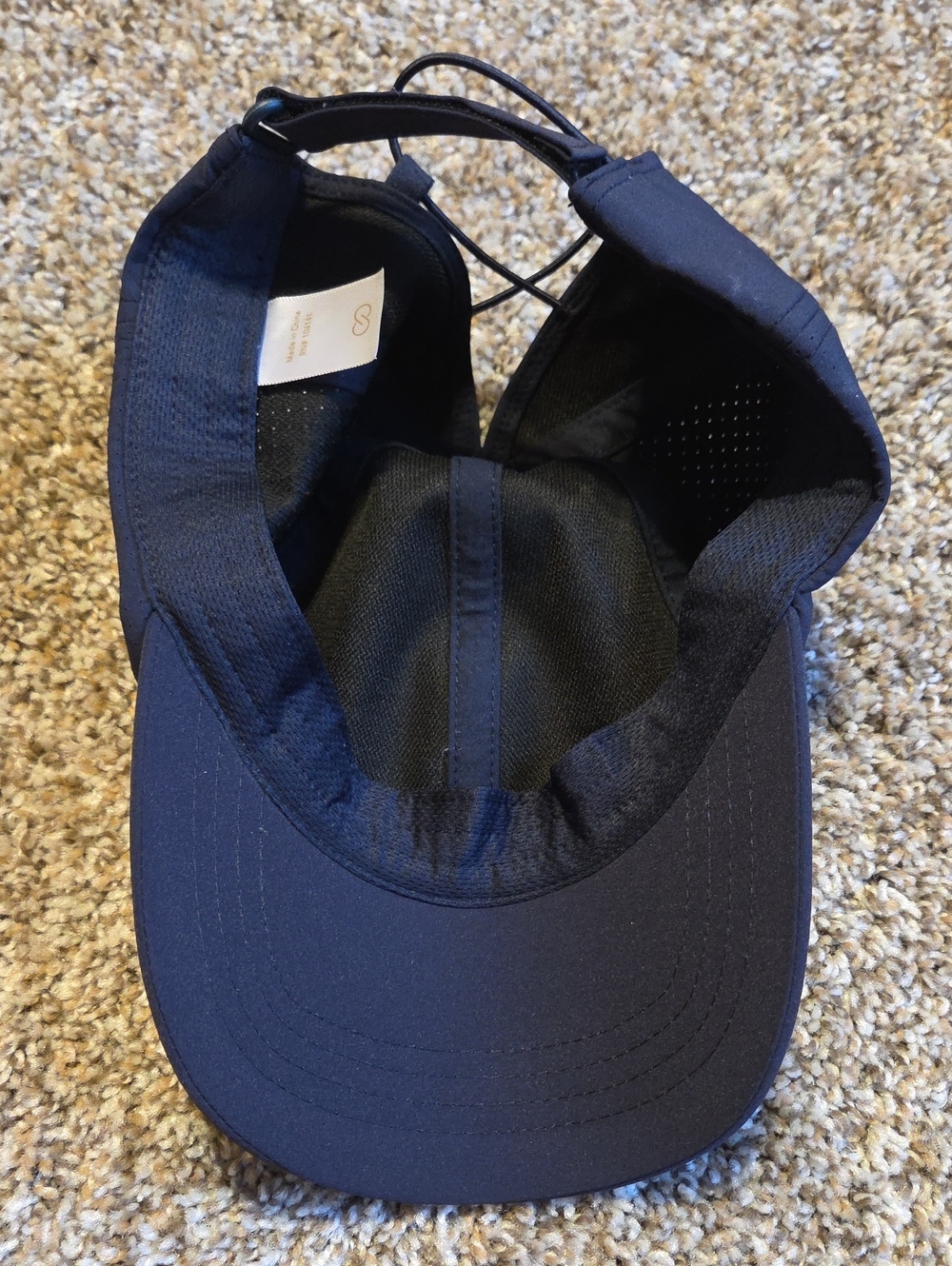 CALIA Women's Navy Performance Poney Tail Hat - Picture 4 of 6